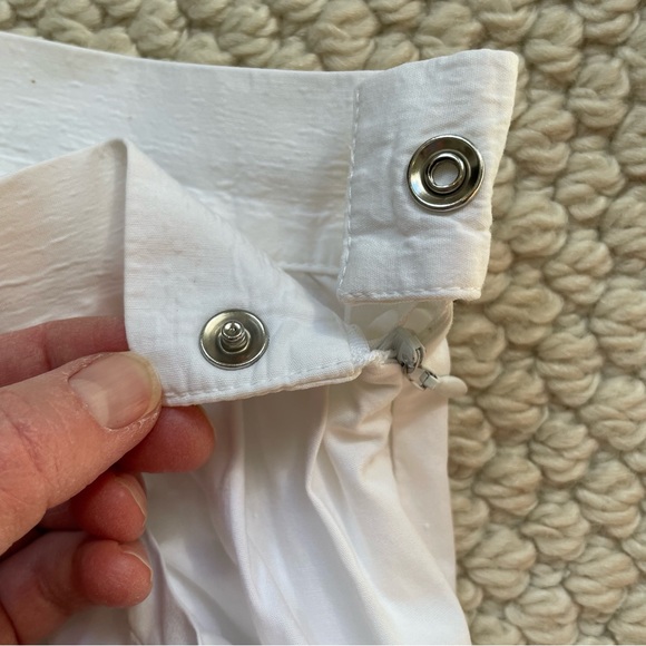 French vintage white cotton skirt with pockets - Picture 5 of 15